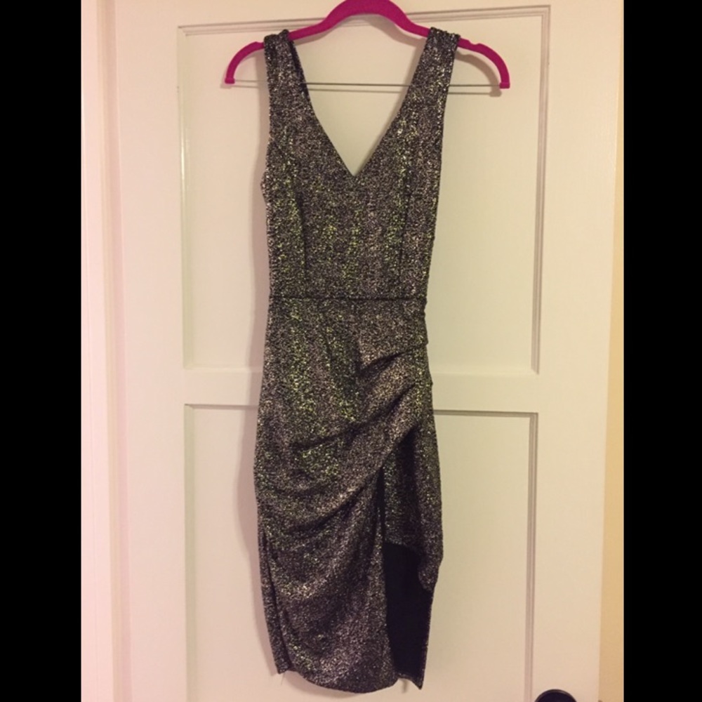 Gold and Black Cocktail Dress